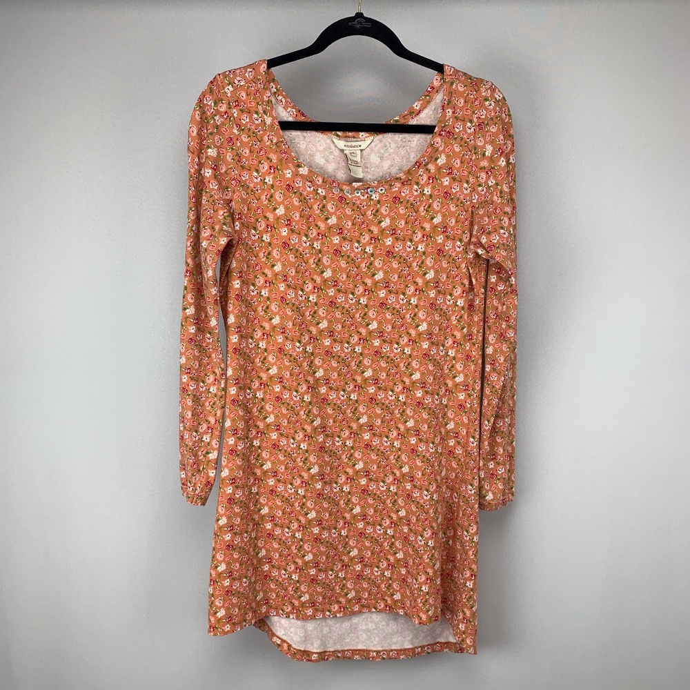 SUNDANCE Floral Long Sleeve Cottagecore Dress Small